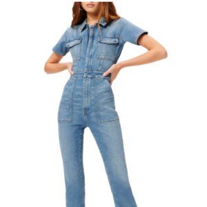 Good American Fit for Success Jumpsuit Denim Size 2